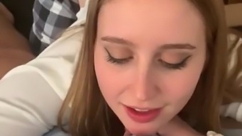 Hot Blonde Teen Sucks Off Underwear Model With Giant Cock Until She Swallows Cum Like A Good Girl