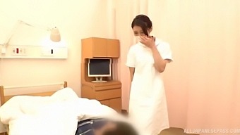Naughty Japanese Nurse Pleases A Patient By Riding His Hard Dick