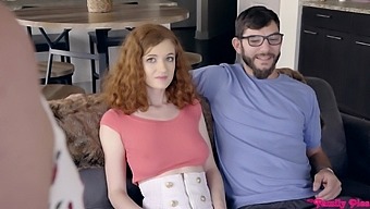 Redhead Cutie Abby Rains Gives A Sloppy Bj And Gets Dicked