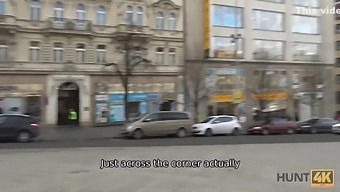 Prague Whore Has Wild Sex With Man In Front Of Her Lover