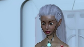 3d Sci-Fi Android Dickgirl Fucks Sexy Girl