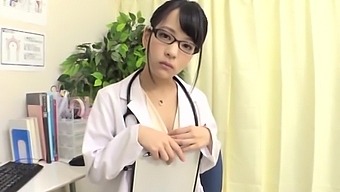 Japanese Nurse Abe Miko Pleasures Her Patient'S Stiff Dick