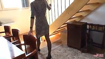 Skinny Melly Fucked To Orgasm. Long Legs, Suspenders And Horny For Sex! Dream Woman!