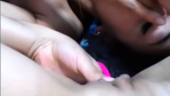 Hot Lesbian Close Up Cunnilingus On Shaved Pussy