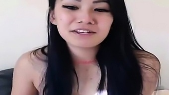 Asian Girl Gives Herself An Orgasm