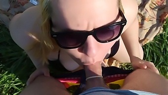 She Removed My Condom! Outdoor Bj & Sex With Busty Blonde Ends As Creampie!