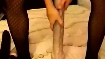 Huge Dildo In Ass And Pussy