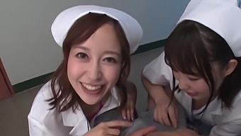 Nurses From Japan Are Trying Their First Cock Sharing Kink