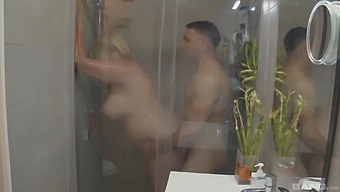 Bbw Mature Fucked At The Shower By The Horny Nephew