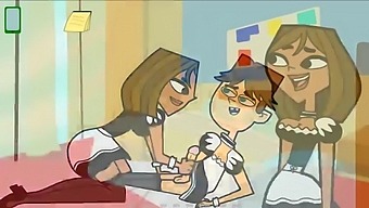 Gameplay Total Drama Harem - Part 7 - Sexy Maid And The Handjob By Loveskysan