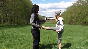 Loud Porn In Outdoor Interracial For A Thin Mature On Fire