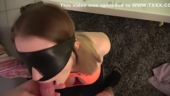 Bound And Blindfolded Blowjob