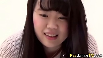 Cute Asian Peeing