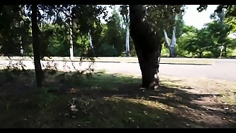 Flashing Lady Parts In Public And Fucking Doggystyle In The Park