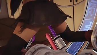 Final Fantasy 7 Remake - Tifa Lockhart In A Sex Machine - Porn 3d