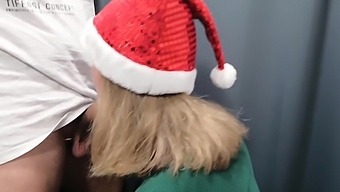 I Go Shopping And Fuck Santas Helper In A Changing Room