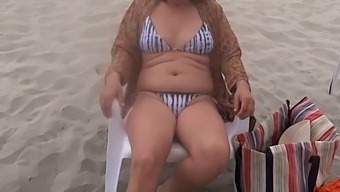 First Time I Go To The Beach With Stepson, I Show Myself And We End Up Having Sex