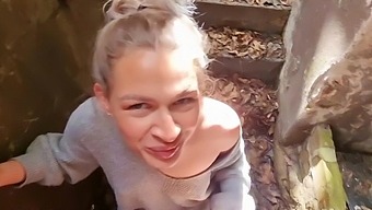 Public Amateur Sex With German Blonde Teen Pov