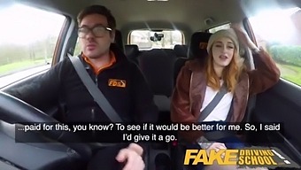 Fake Driving School Slim Hot Redhead Minx Fucks Better Then She Drives