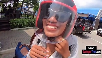 Thai Amateur Girlfriend With Big Ass Sucks And Rides
