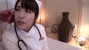 Japanese Chick Wearing Nylon Lingerie Sucking Her Man'S Dick
