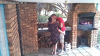 Spycam: Cc Tv Self Catering Accomodation Couple Fucking On Front Porch Of Nature Reserve 