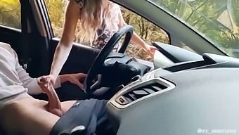 Public Dick Flash! A Naive Teen Caught Me Jerking Off In The Car In A Public Park And Help Me Out.