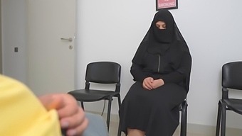 This Muslim Woman Is Shocked !!! I Take Out My Cock In Hospital Waiting Room.