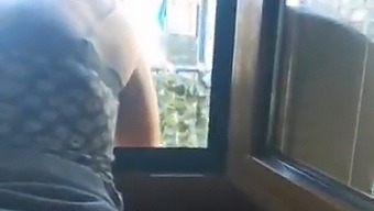 That Whore Of My Stepmother Stands At The Window Showing Me Her Ass And I Have To Fuck Her Again