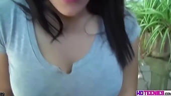 Hot Latina Is So Hot And Slaps Her Face.