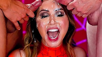 Kianna Dior Halloween Spidergirl Parody