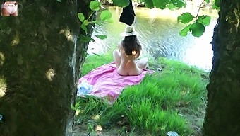 Small Tits Solo Girl Shows Off By The River