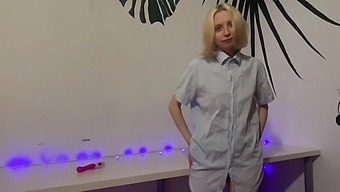 Blonde Teen Pleasures Herself With A Sex Toy In Hd