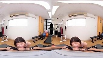Japanese Hottie Gives An Oral And Handjob In Vr