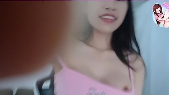 Sexy Asian Teen Uses Dildo On Webcam