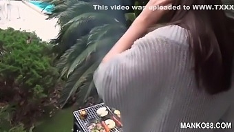 Asian Milf'S First Bbq Experience In Hd Video