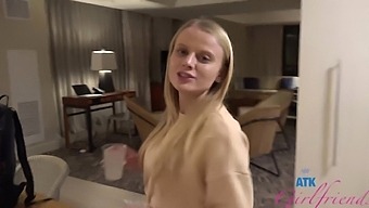 Blonde Paris White Revels While Sucking A Penis - Foot Fetish Video.