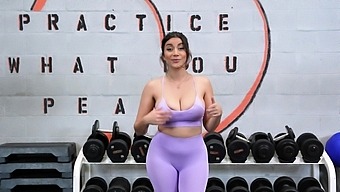 Roxie Sinner With Unprocessed Boobs Moans While Being Pounded In The Gym.