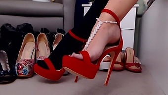 It'S A Nice High Heels Aggregation, If You Love Red High Heels, Here You Are.