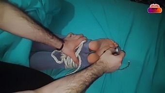 Amateur Couple'S Feet Fetish: Tickling And Bondage