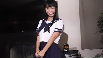 Asian Roommate Marica Hase Gives Up Her Uniform To Be Hammered Nicely.