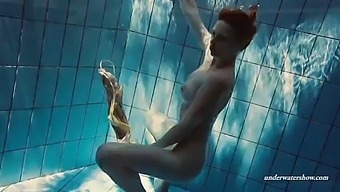 Big Natural Tits Of Russian Beauty Bouncing In The Pool