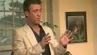 Classic Italian Pornstar Moana Pozzi Gives A Hardcore Blowjob In Manbait 1991