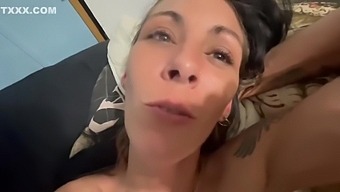 Milf With Small Tits Gets Tattooed And Fucked In Pov