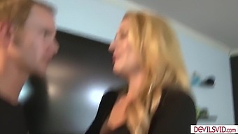 Hd Video Of A Busty Blonde Milf Giving A Deepthroat And Fucking A Young Man