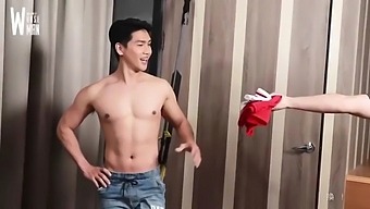 Asian Gay Boy Gets A Big Cock
