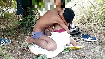 Indian Teen Gets Her First Taste Of Doggy Style In The Forest