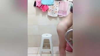 Teen Asian Girl Enjoys A Steamy Shower In Hd