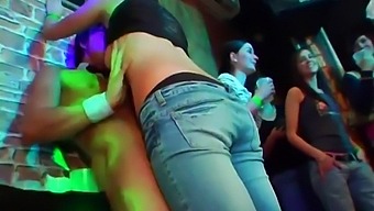 Stripper Gets Her Cheeks Pounded In A Wild Orgy