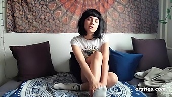 German Teen With Big Natural Tits Pleasures Herself In Hd Video